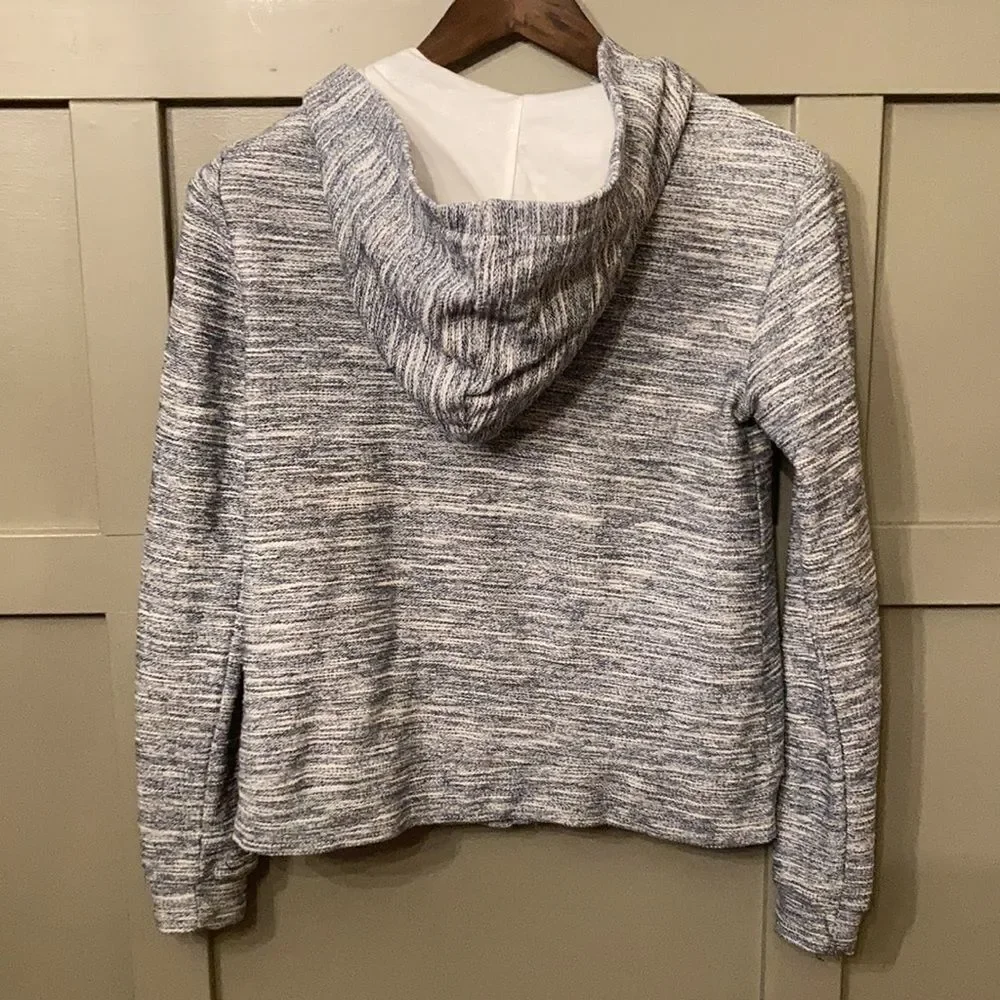 ANTHROPOLOGIE Saturday Sunday Space Dye Moto Jacket Hoodie Size XS - Picture 5 of 6